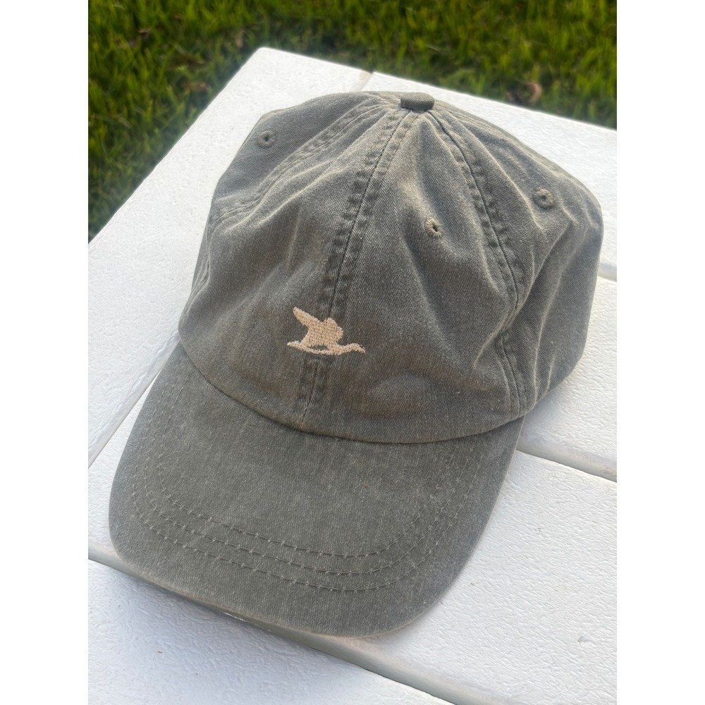 Adams The Flying Duck Stuttgart AR Hat Olive Green Cotton Leather Strap LP101